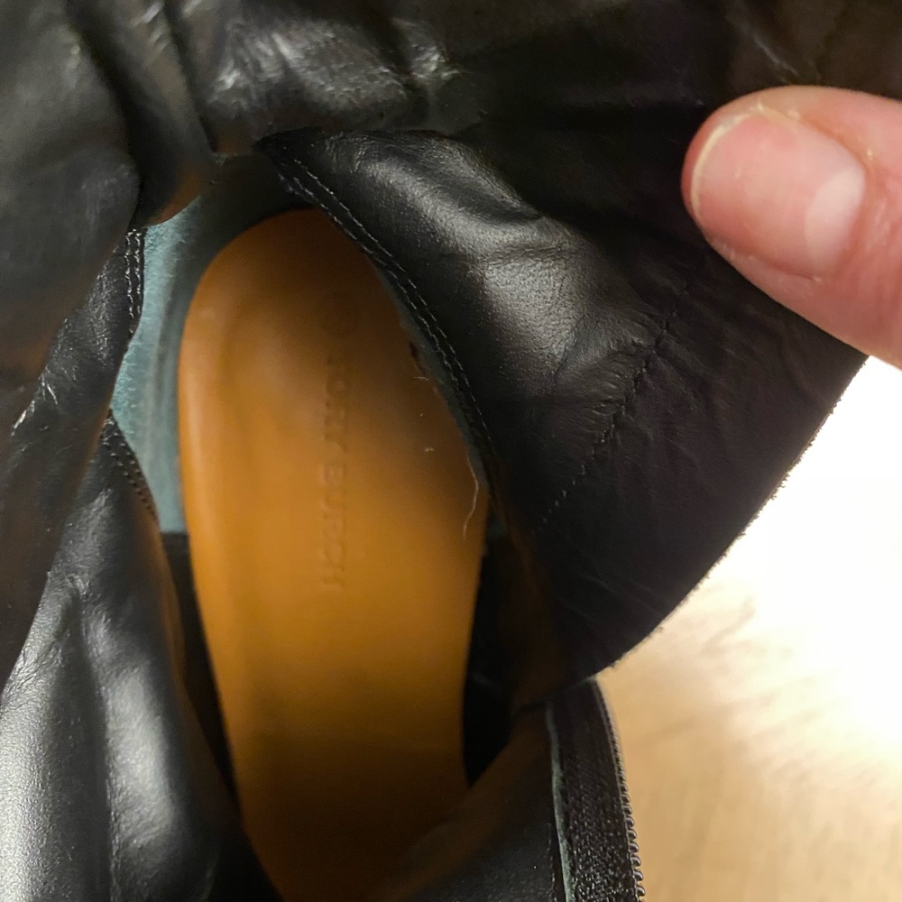 Womens Tory Burch black leather booties new - Picture 2 of 7